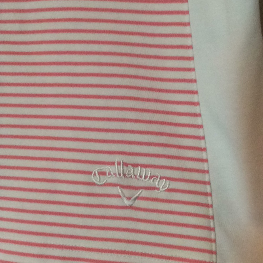 LADIES PINK & WHITE STRIPPED CALLAWAY - Picture 2 of 4